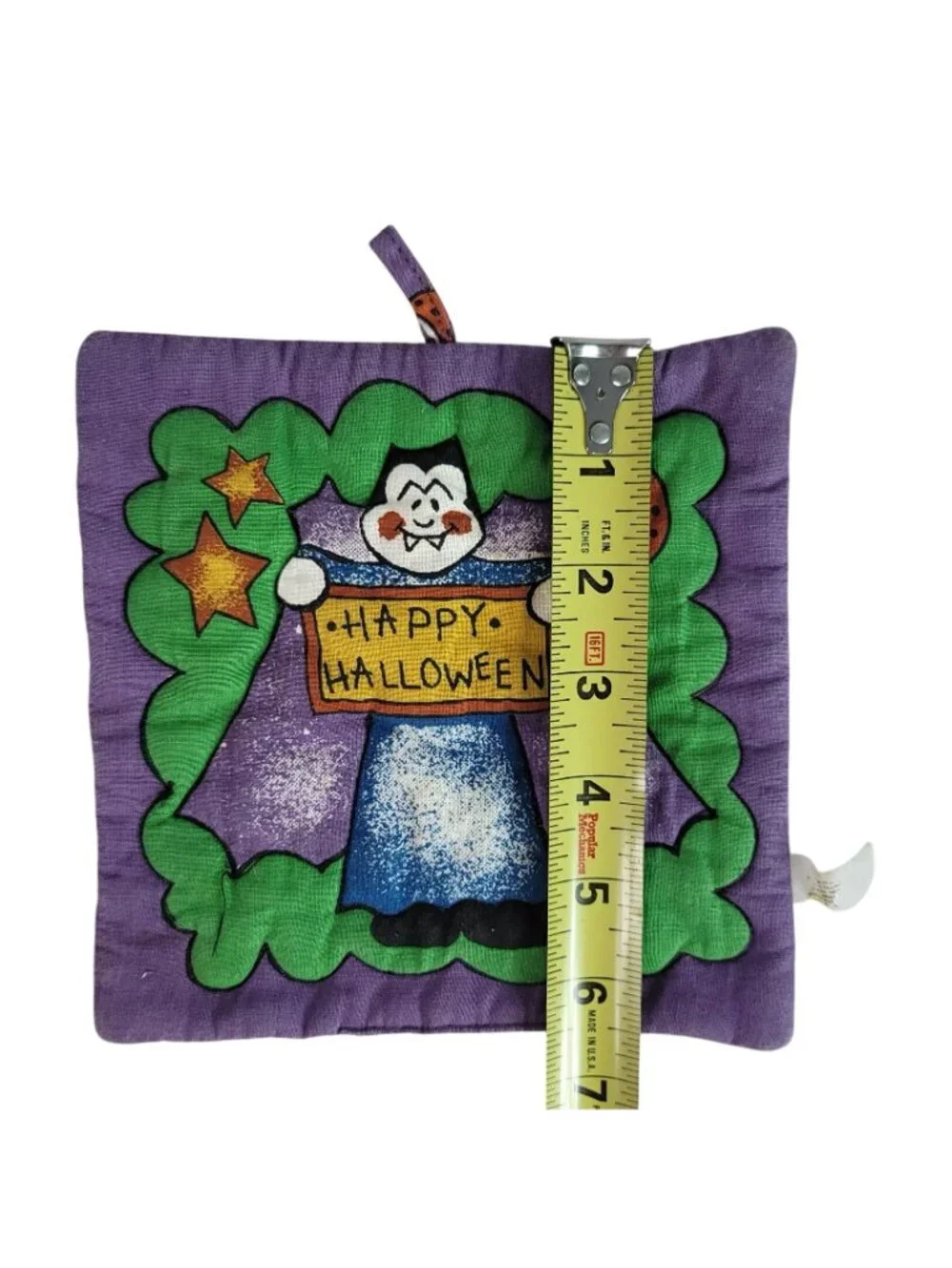 Halloween Pot Holder Purple 6.5